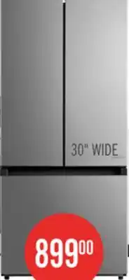 The Brick Midea 30 18.4 Cu. Ft. French-Door Refrigerator - Stainless Steel - MRF18B4AST offer