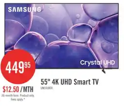 The Brick SAMSUNG 55 U8000 Crystal 4K UHD Smart Tizen OS TV (UN55U8000FFXZC) - 2025 Model offer