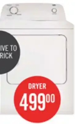 The Brick Inglis 6.5 Cu. Ft. Electric Dryer - White - YIED4671EW offer