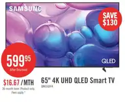 The Brick SAMSUNG 65 Q6F QLED Vision AI 4K UHD Smart Tizen OS TV (QN65Q6FAAFXZC) - 2025 Model offer