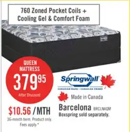 The Brick Springwall Barcelona Tight Top Medium Queen Mattress offer