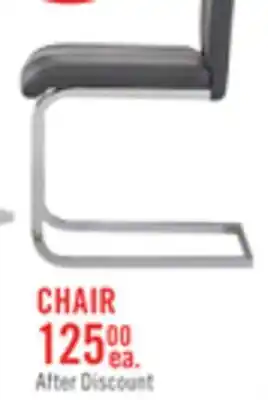 The Brick Jaye Dining Chair with Vegan-Leather Fabric, Metal - Grey offer