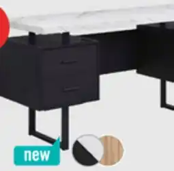 The Brick Winslow 60 Desk with 3-Drawers – Black offer
