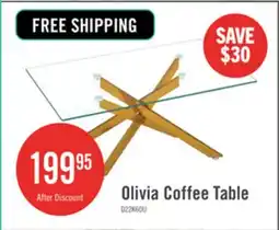 The Brick Olivia 39.37 Rectangular Glass Coffee Table with Stylish Metal Legs,Gold offer