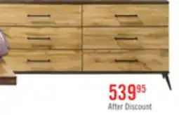 The Brick Silas Bedroom 6-Drawer Dresser, 64W x 33.4H - Rustic Brown offer