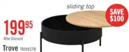 The Brick Trove 29.72 Coffee Table with Sliding Top and Storage - Black offer