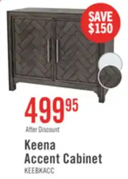The Brick Keena 40 Solid Wood Accent Cabinet - Grey offer