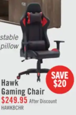 The Brick Hawk 27.5 Ergonomic Gaming Chair - Black & Red offer