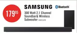 The Brick SAMSUNG B-Series 2.1 Channel Soundbar with Wireless Subwoofer (HW-B550F/ZC) offer