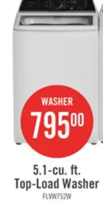 The Brick Frigidaire 5.1 Cu. Ft. Top-Load Washer - White - FLVW7523BW offer