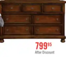 The Brick Chelsea Bedroom 7-Drawer Dresser, 60W x 38H - Cherry Brown offer