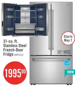The Brick Maytag 36 31 Cu. Ft. French Door Refrigerator - Stainless Steel - MRFF4336TZ offer