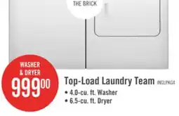 The Brick Inglis 4.0 Cu. Ft. Top-Load Washer and 6.5 Cu. Ft. Electric Dryer – White offer