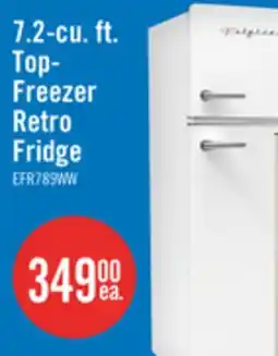 The Brick Frigidaire 7.2 Cu. Ft. Retro Top-Freezer Refrigerator - White - EFR789-WHITE offer