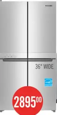The Brick KitchenAid 36 19.4 Cu. Ft. French-Door Refrigerator - Stainless Steel - KRQC506MPS offer