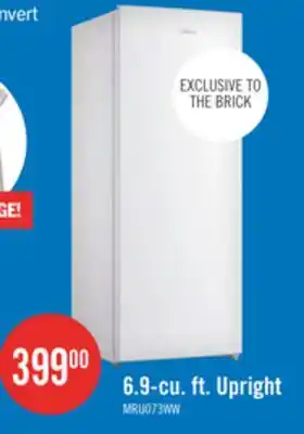 The Brick Midea 6.9 Cu. Ft. Convertible Upright Refrigerator-Freezer - MRU07B3AWW offer