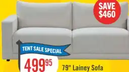 The Brick Lainey 78.74 Fabric Sofa with Removable Back Cushions – Beige offer