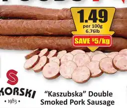 Starsky Kaszubska Double Smoked Pork Sausage offer