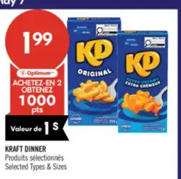 Pharmaprix KRAFT DINNER offer