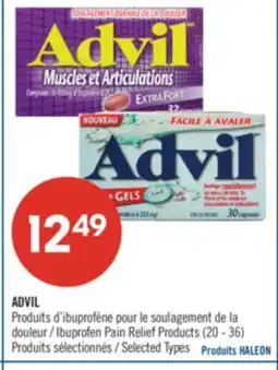 Pharmaprix ADVIL Ibuprofen Pain Relief Products offer