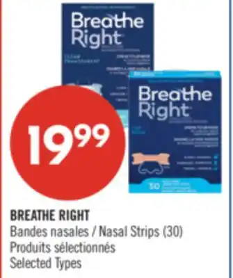 Pharmaprix BREATHE RIGHT Nasal Strips offer