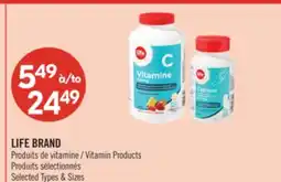 Pharmaprix LIFE BRAND Vitamin Products offer