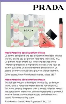 Pharmaprix Prada Paradoxe Intense 2-Piece Fragrance Gift Set offer