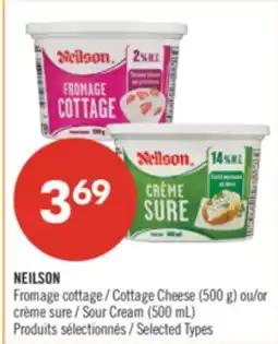 Pharmaprix NEILSON Cottage Cheese (500 g) or Sour Cream (500 mL) offer