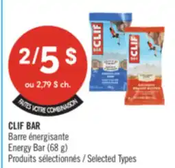 Pharmaprix CLIF BAR Energy Bar offer