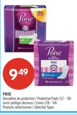 Pharmaprix POISE Protective Pads (12 - 30) or Liners (28 - 54) offer