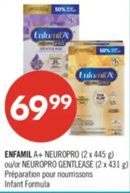 Pharmaprix ENFAMIL A+ NEUROPRO (2 x 445 g) or NEUROPRO GENTLEASE (2 x 431 g) Infant Formula offer