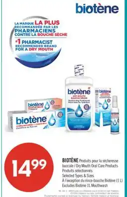 Pharmaprix BIOTÈNE Dry Mouth Oral Care Products offer
