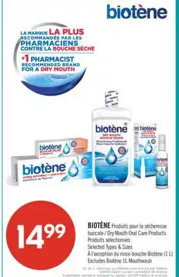 Pharmaprix BIOTÈNE Dry Mouth Oral Care Products offer