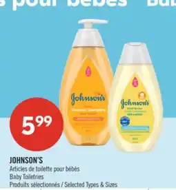Pharmaprix JOHNSON'S Baby Toiletries offer