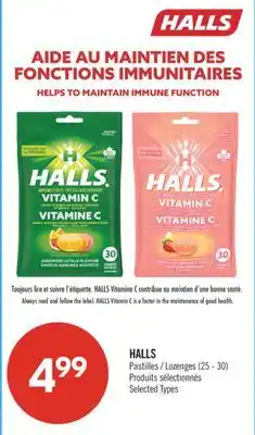 Pharmaprix HALLS Lozenges offer