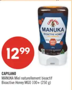Pharmaprix CAPILANO MANUKA Miel naturellement bioactif Bioactive Honey MGO 100+ (250 g) offer
