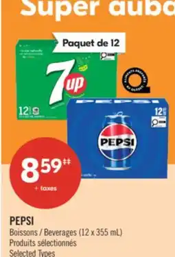 Pharmaprix PEPSI Beverages (12x355 mL) offer