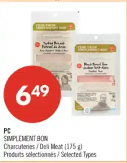 Pharmaprix PC SIMPLEMENT BON Deli Meat offer