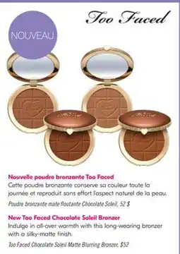 Pharmaprix Too Faced Chocolate Soleil Matte Blurring Bronzer offer
