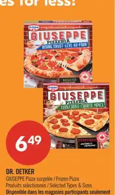 Pharmaprix DR. OETKER GIUSEPPE Frozen Pizza offer
