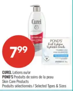Pharmaprix CUREL Lotions or POND'S Skin Care Products offer