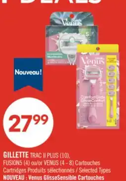 Pharmaprix GILLETTE TRAC II PLUS FUSION5 VENUS Cartridges offer