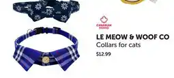 Mondou LE MEOW & WOOF CO Collars for cats offer