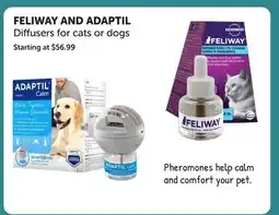 Mondou FELIWAY AND ADAPTIL Diffusers for cats or dogs offer