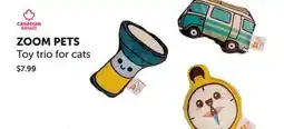 Mondou ZOOM PETS Toy trio for cats offer