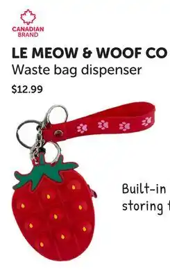 Mondou LE MEOW & WOOF CO Waste bag dispenser offer