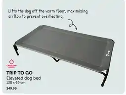 Mondou TRIP TO GO Elevated dog bed offer