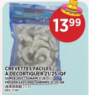 Kim Phat SUNAMI FROZEN EASY PEEL SHRIMPS 21/25 IQF offer