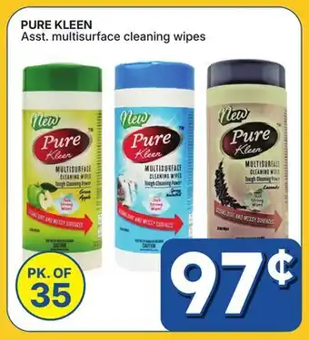 Rossy PURE KLEEN Asst. multisurface cleaning wipes offer