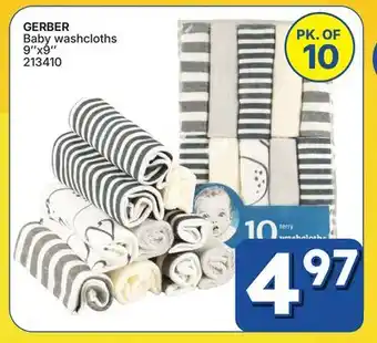 Rossy GERBER Baby washcloths offer